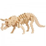   3D Puzzle aus Holz - Triceratops