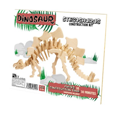 Professor-Puzzle-DC1157 3D Puzzle aus Holz - Stegosaurus