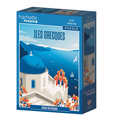 Puzzle Hachette-Puzzle-0010 Urlaubsträume Griechische Inseln