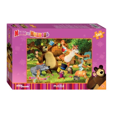Puzzle Step-Puzzle-97018 Masha and the Bear
