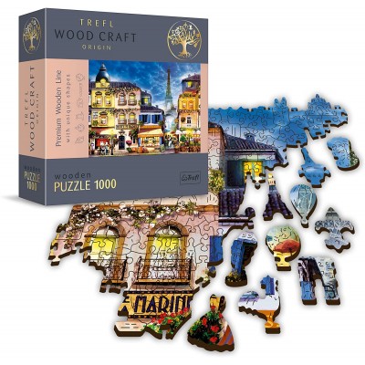 Trefl-20142 Holzpuzzle - French Alley